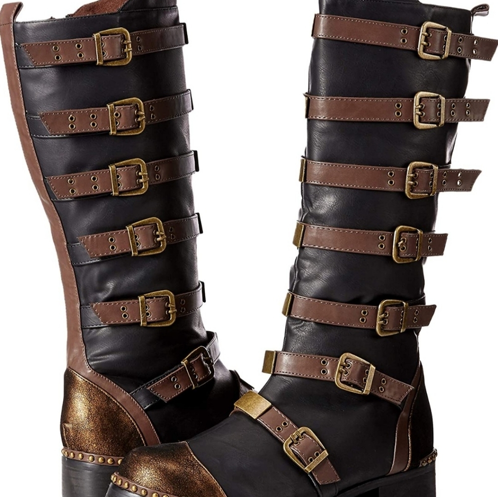 Men's Steampunk Combat Boots